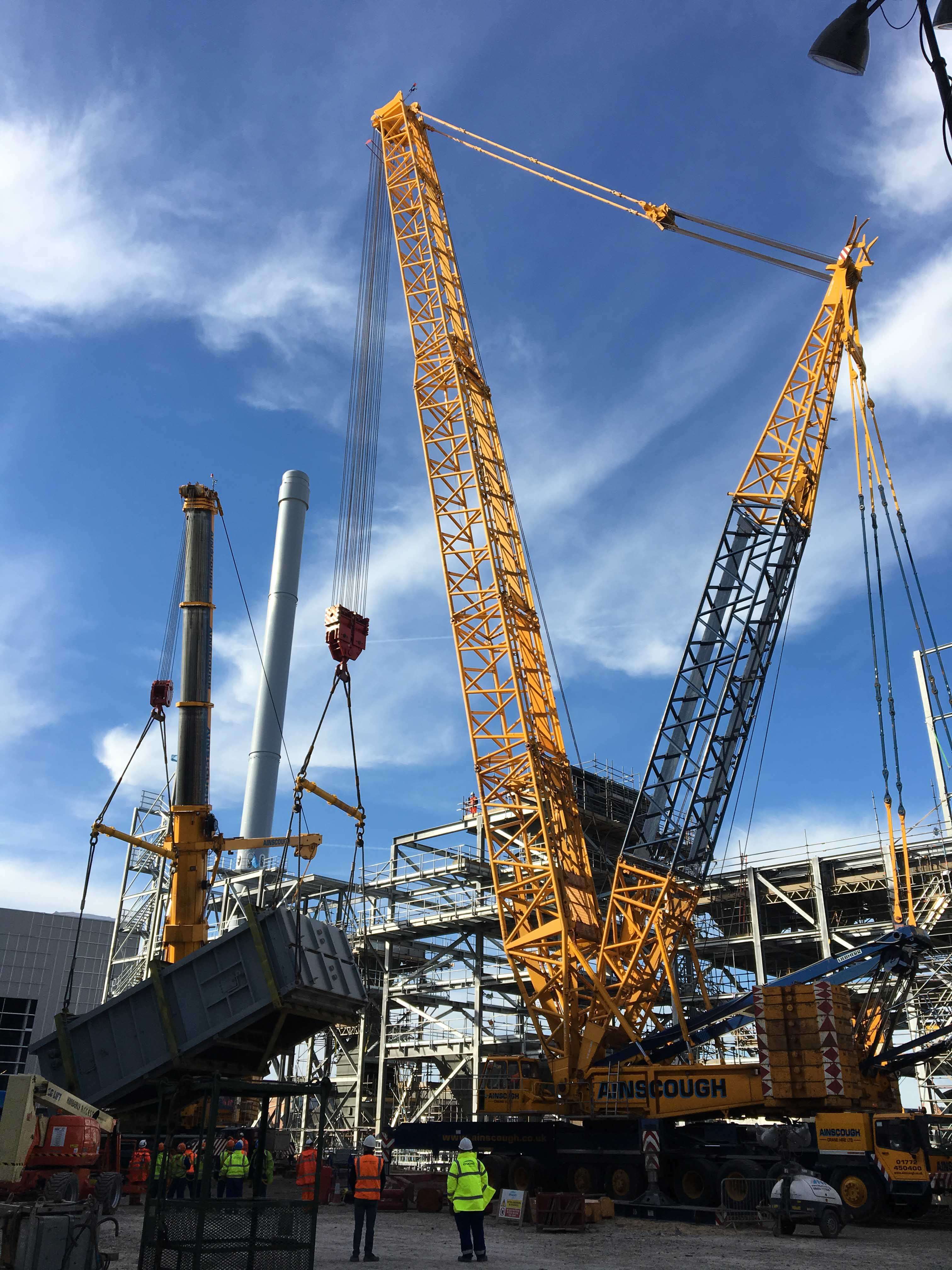 Ainscough Completes Lifts For Energy From Waste Plant